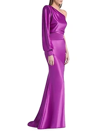 Don't Look Now One-Shoulder Gown