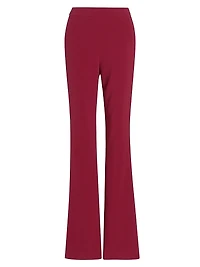 High-Rise Straight-Leg Trousers