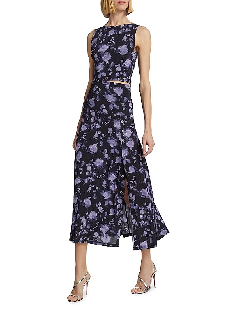 Mariyana Cut-Out Midi-Dress