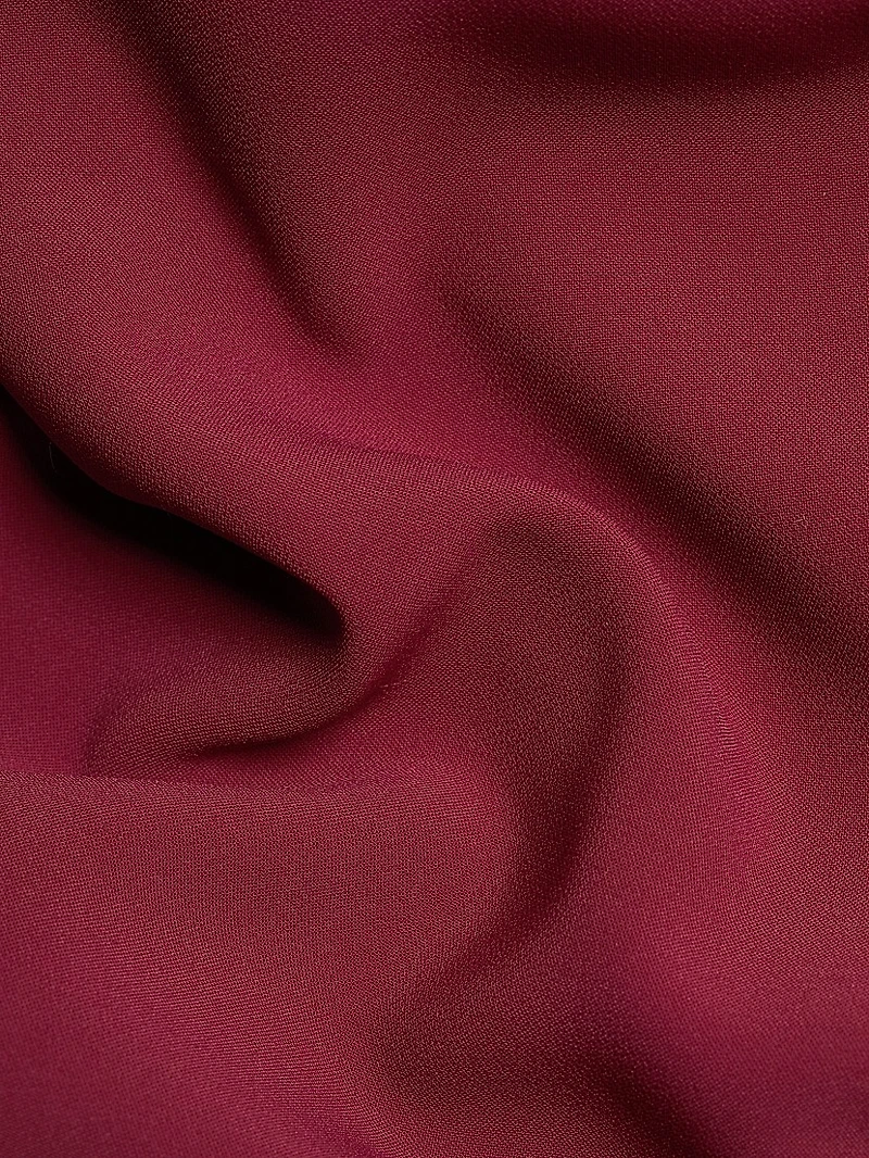 Drape-Front Ruffle-Hem Hi-Lo Dress