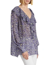 Floral Ruffled Blouse