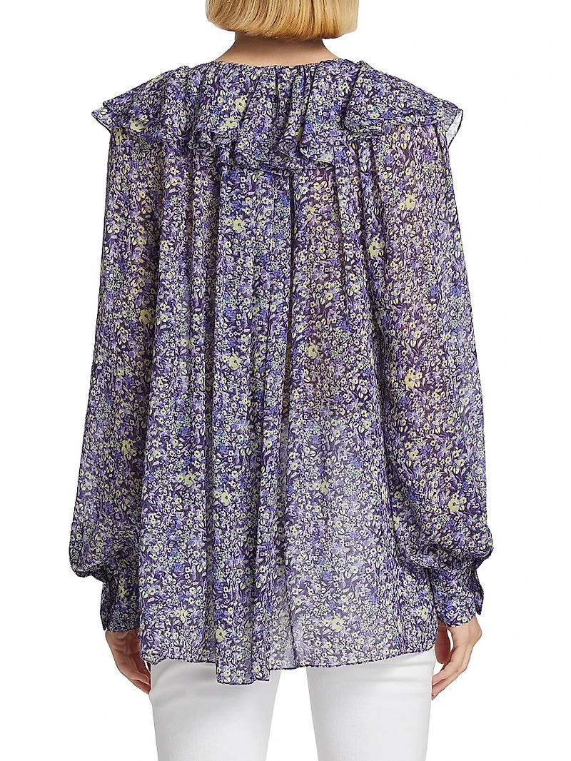 Floral Ruffled Blouse
