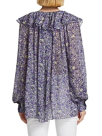 Floral Ruffled Blouse