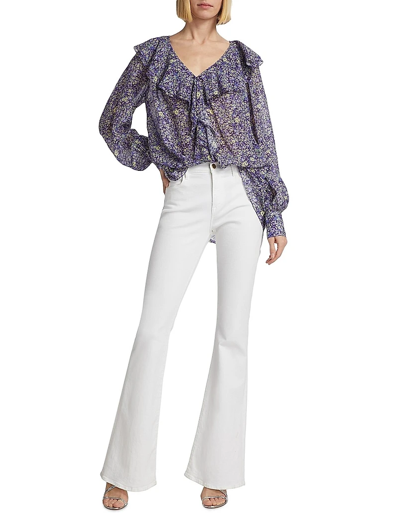 Floral Ruffled Blouse