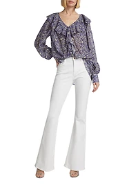 Floral Ruffled Blouse