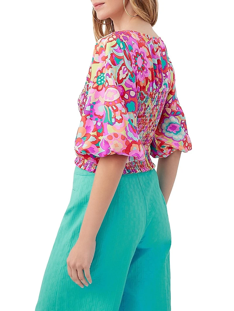 Sumi Floral Smocked Top