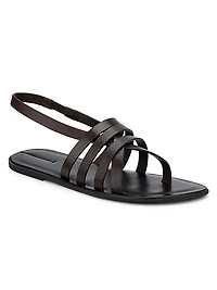 Line Strappy Leather Sandals