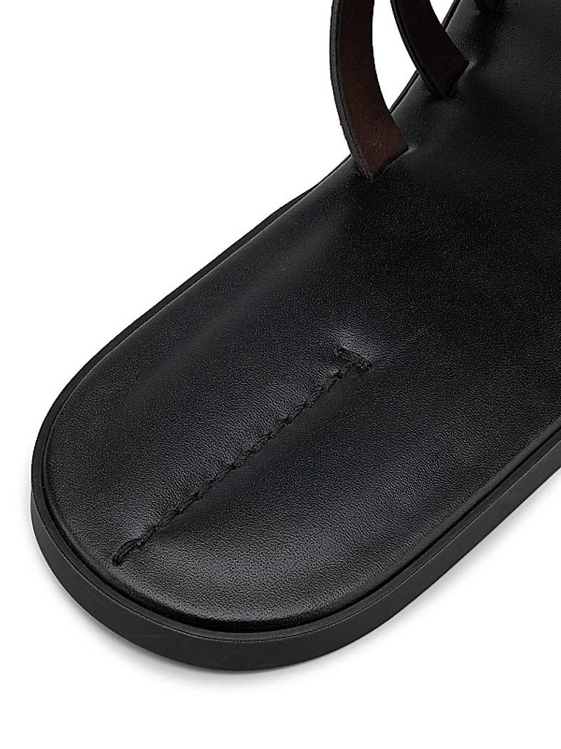 Line Strappy Leather Sandals