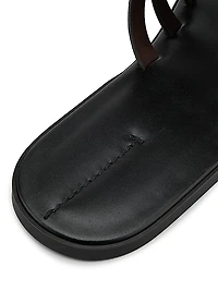 Line Strappy Leather Sandals