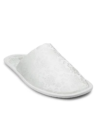 Frances Silk-Blend Slippers