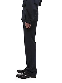 Cotton-Blend Straight-Leg Cargo Pants