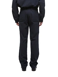 Cotton-Blend Straight-Leg Cargo Pants