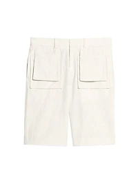 Cotton-Blend Car Pocket Shorts