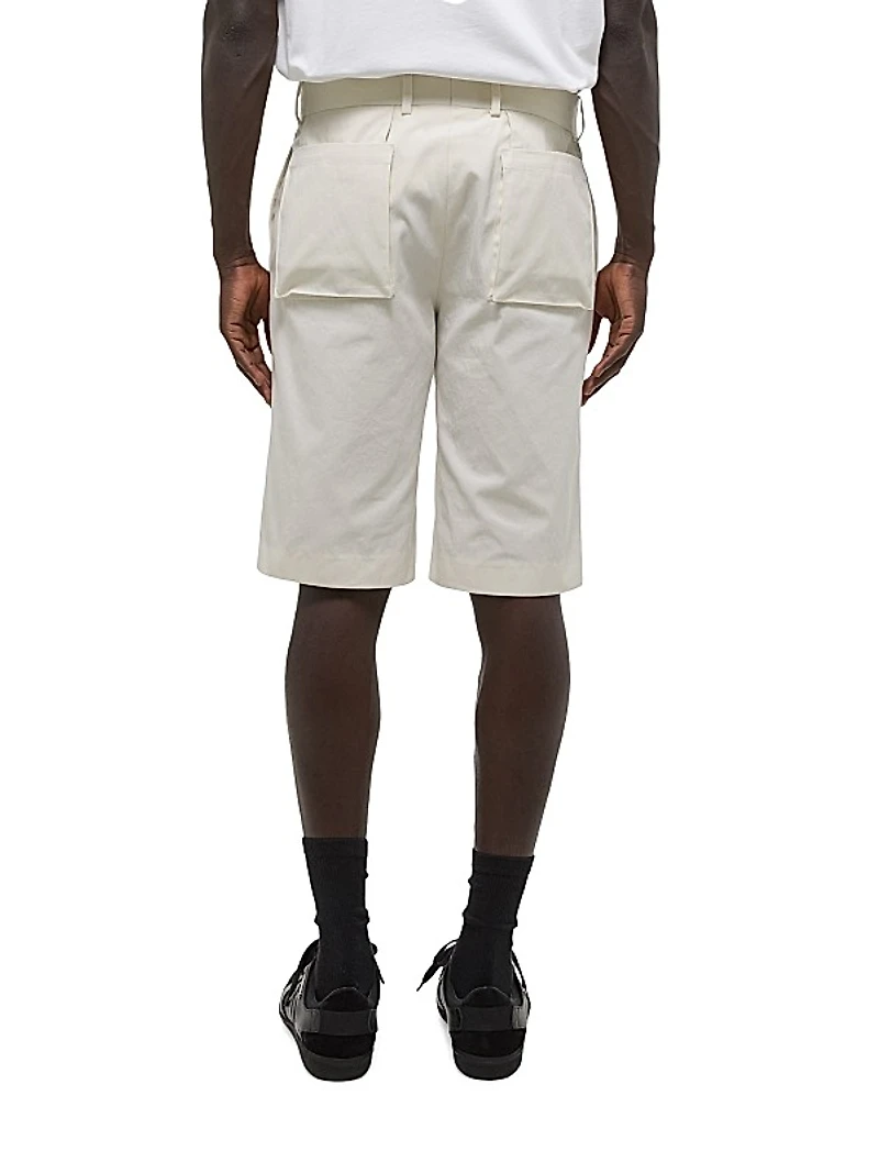 Cotton-Blend Car Pocket Shorts
