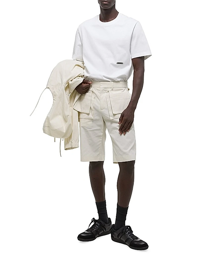 Cotton-Blend Car Pocket Shorts