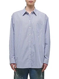 Striped Cotton Relaxed-Fit Shirt