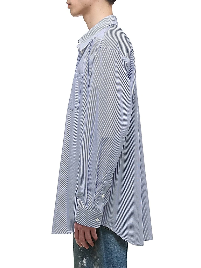 Striped Cotton Relaxed-Fit Shirt