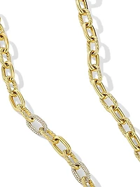 DY Madison Chain Necklace in 18K Yellow Gold with Diamonds