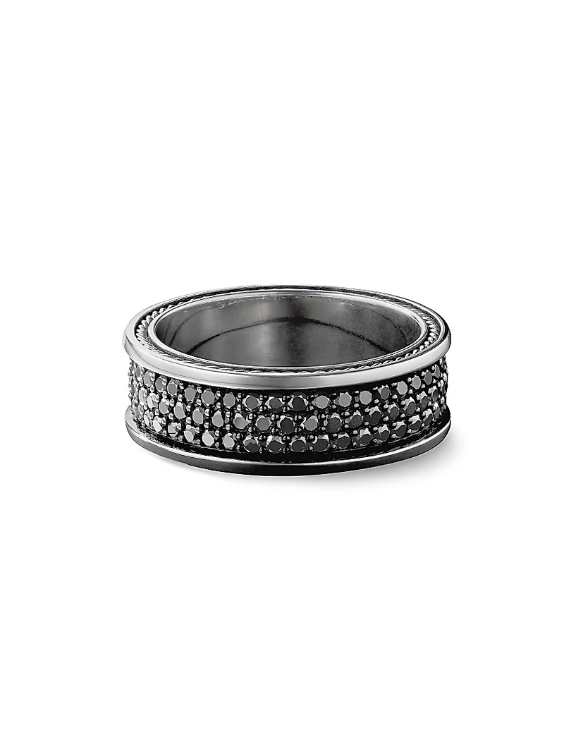 Streamline Three Row Band Ring Sterling Silver