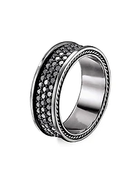 Streamline Three Row Band Ring Sterling Silver