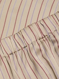 Striped Brushed Silk Shorts