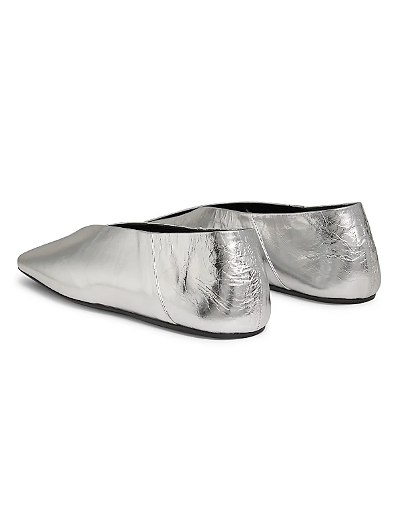 Leather Ballerina Flats