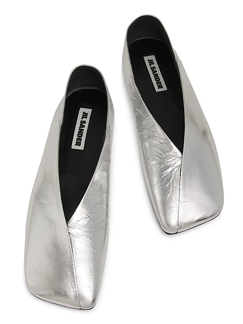 Leather Ballerina Flats