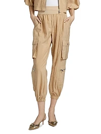Genevive Cropped Cargo Pants