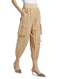 Genevive Cropped Cargo Pants