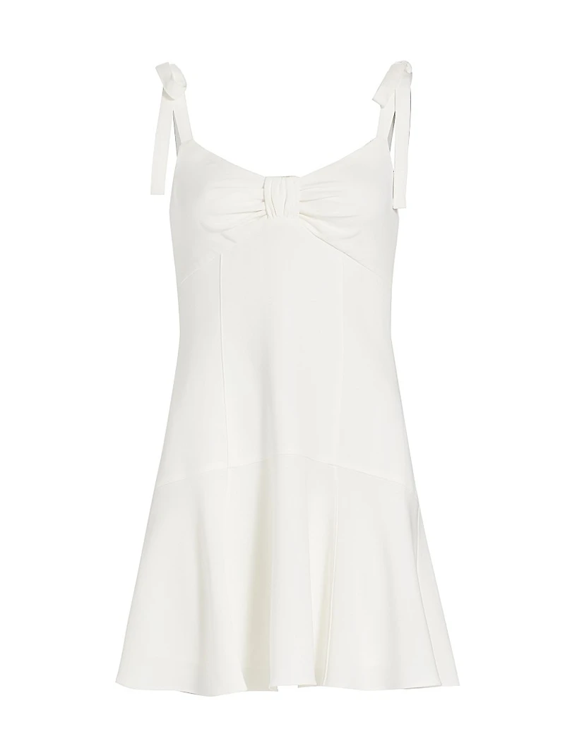 Tally Crepe Bow Minidress