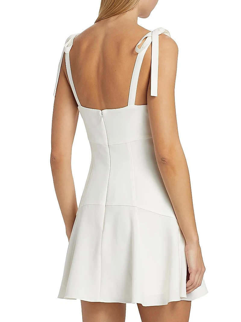 Tally Crepe Bow Minidress