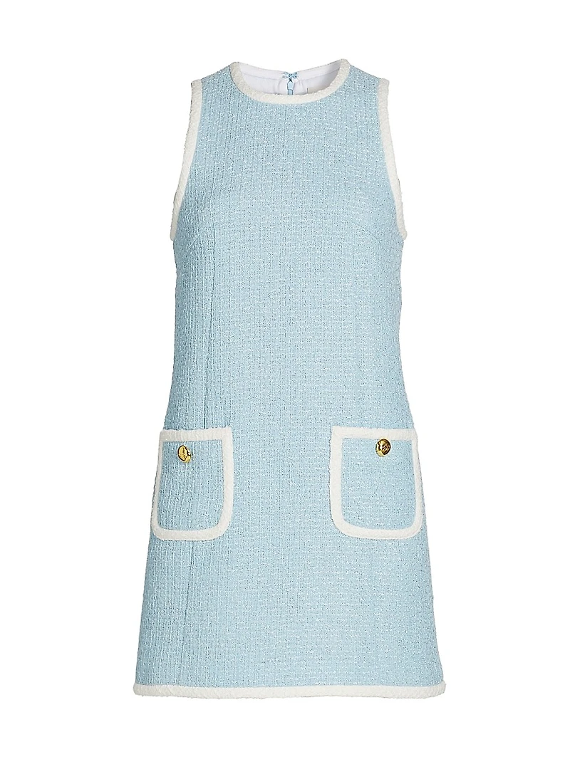 Auden Sleeveless Tweed Minidress