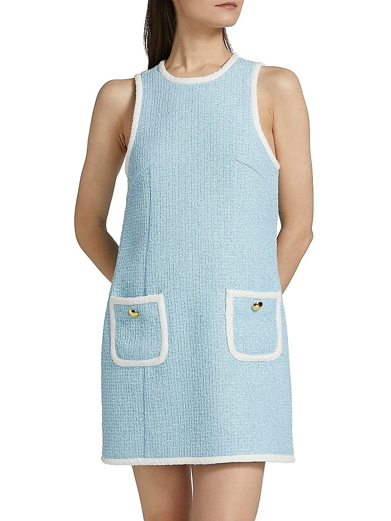Auden Sleeveless Tweed Minidress