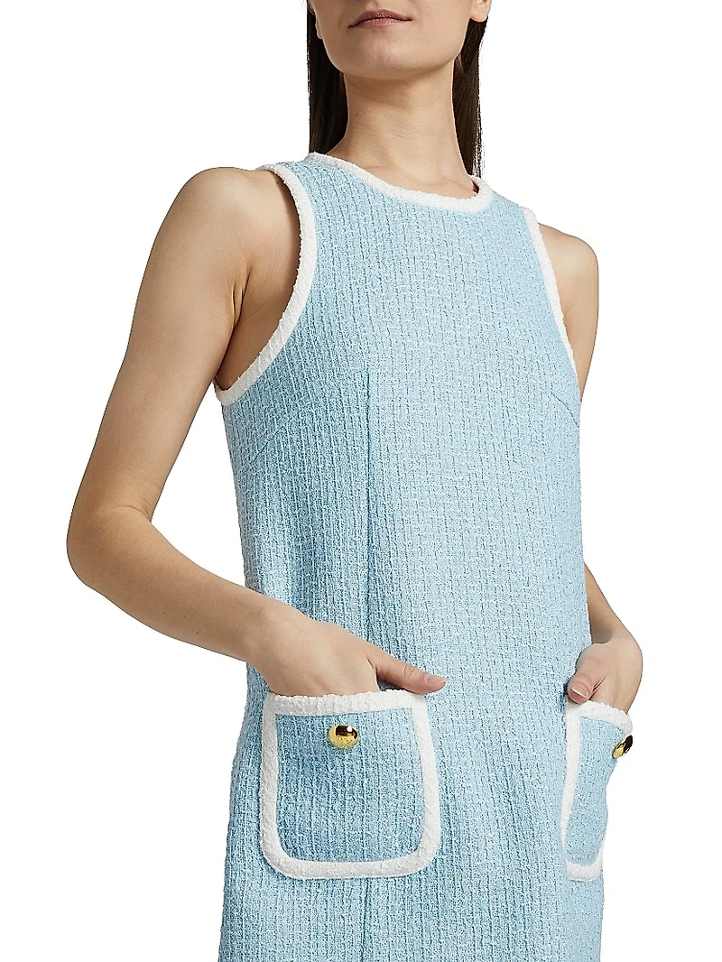 Auden Sleeveless Tweed Minidress
