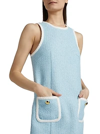 Auden Sleeveless Tweed Minidress