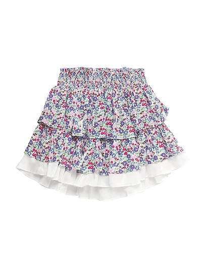 Little Girl's & Girl's Ariane Floral Miniskirt