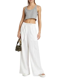 Halsey Cotton Cropped Tank