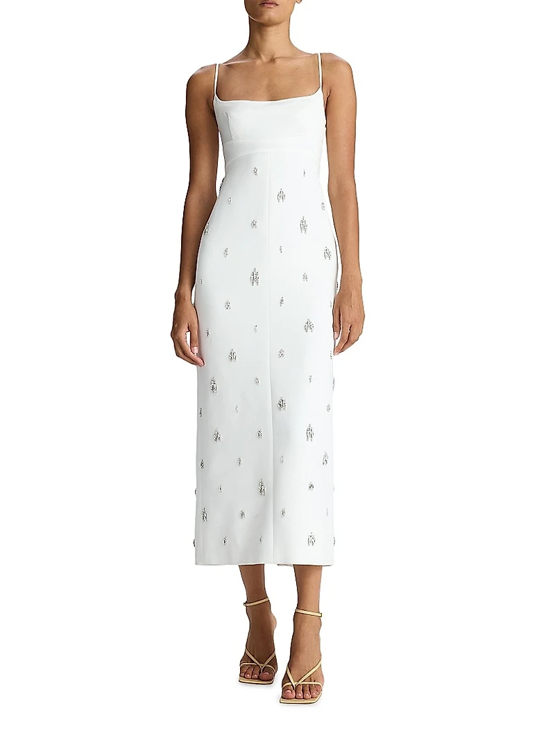 Alana Crystal-Embellished Midi-Dress