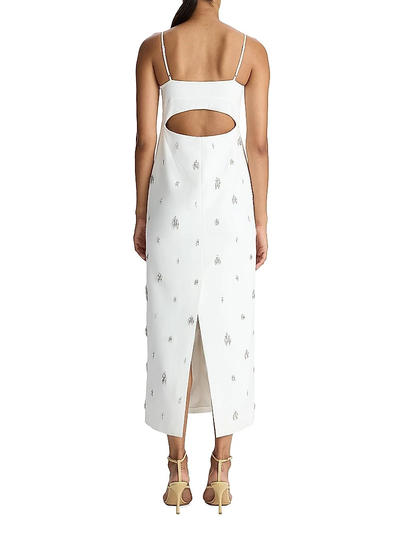 Alana Crystal-Embellished Midi-Dress