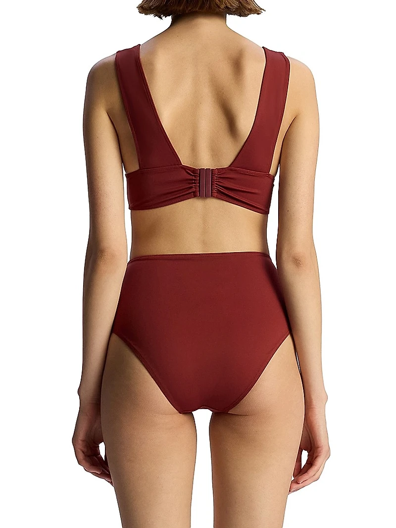 Cora Plunge Bikini Top