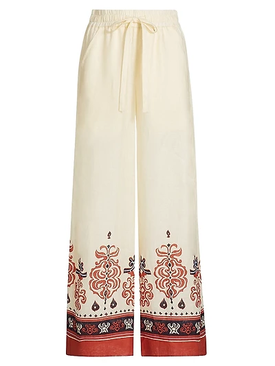 Emmett Linen High-Rise Pants