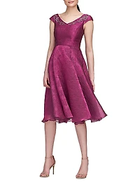 Kit Jacquard Cocktail Dress