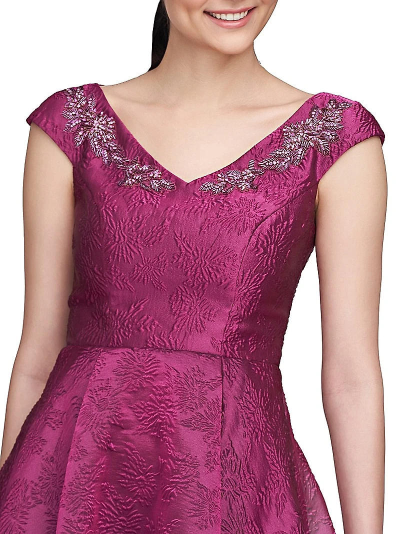 Kit Jacquard Cocktail Dress