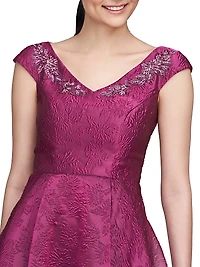 Kit Jacquard Cocktail Dress