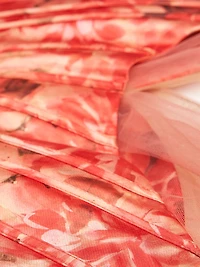 Lowen Floral Mikado Satin Mermaid Gown