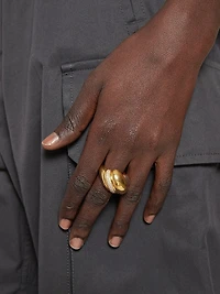 Crystal Whirlwind Ring Metal