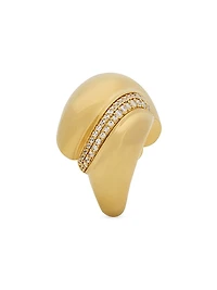 Crystal Whirlwind Ring Metal