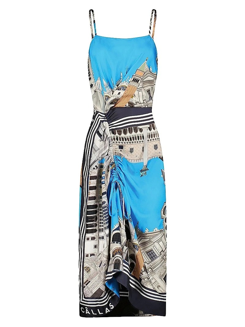 Angie - Camisole Venice Print Dress