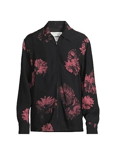 Floral Full-Zip Jacket