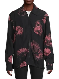 Floral Full-Zip Jacket